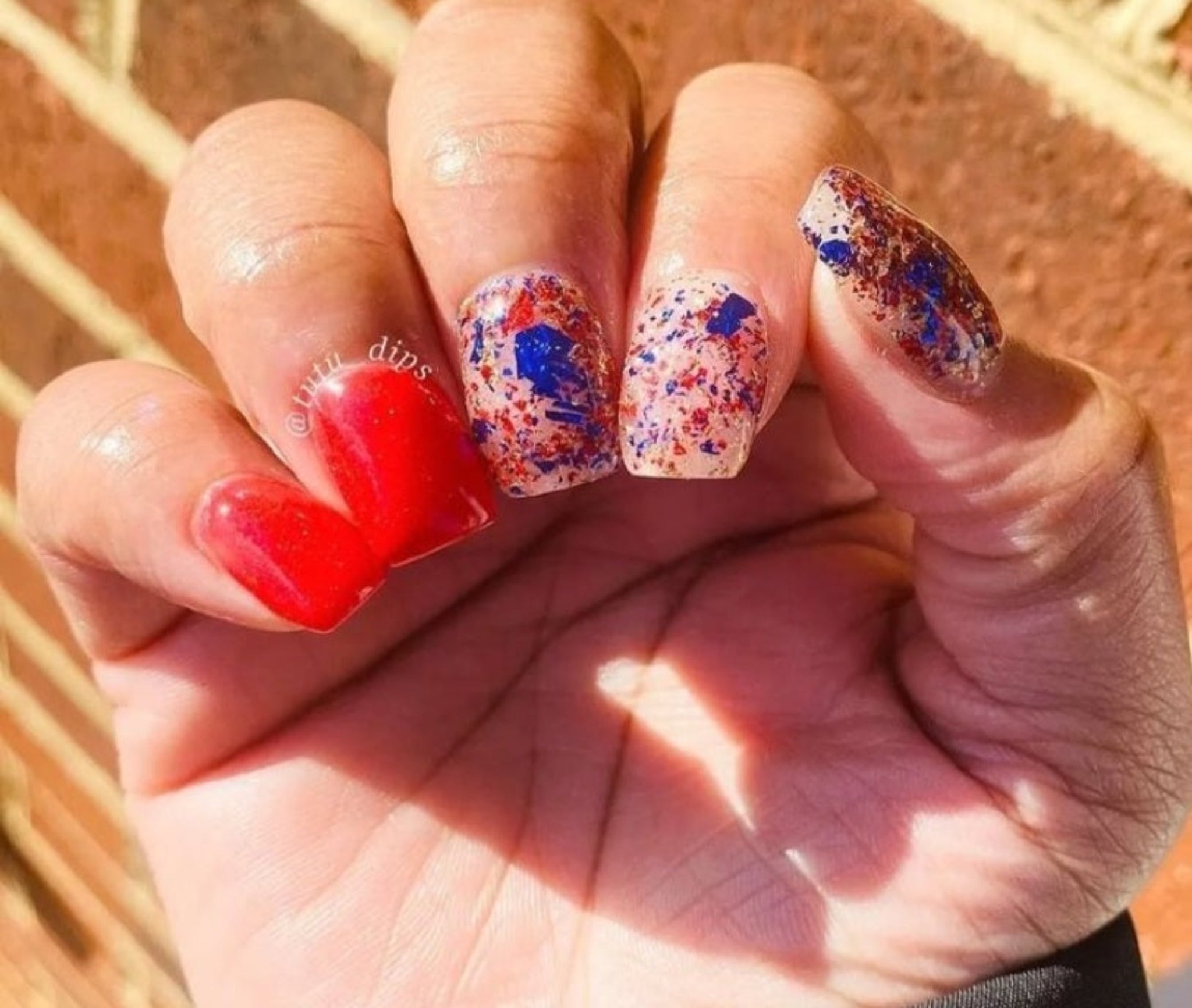Luxury Red White and Blue Star Apres Press on Nails Custom Length and Shape  - Etsy UK | July nails, Pretty acrylic nails, Summery nails